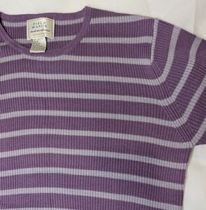 100% Silk Knit Top Vintage Field Manor